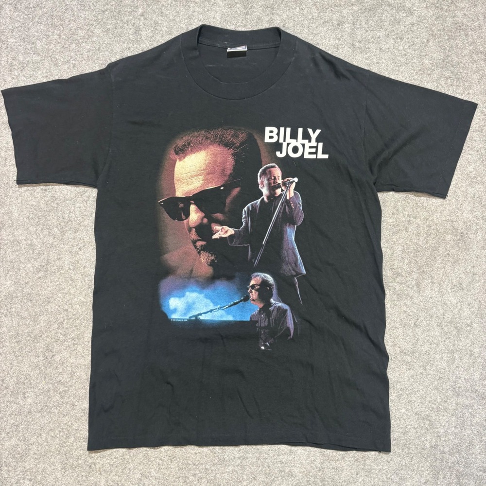 Vintage Billy Joel 2000 Years Tour T-Shirt Mens Large Black All Sport Graphic